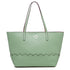 Borsa a spalla verde con logo in metallo Carrera Jeans Sally, Brand, SKU b511000521, Immagine 0